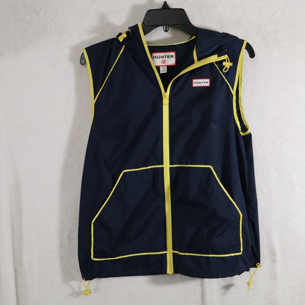 Women's Vest Blue Hunter Women's Size XS Zipper Lightweight Hooded